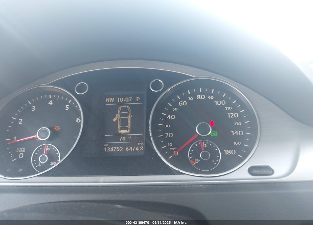 2013 VOLKSWAGEN CC VIN: WVWBP7AN2DE567150