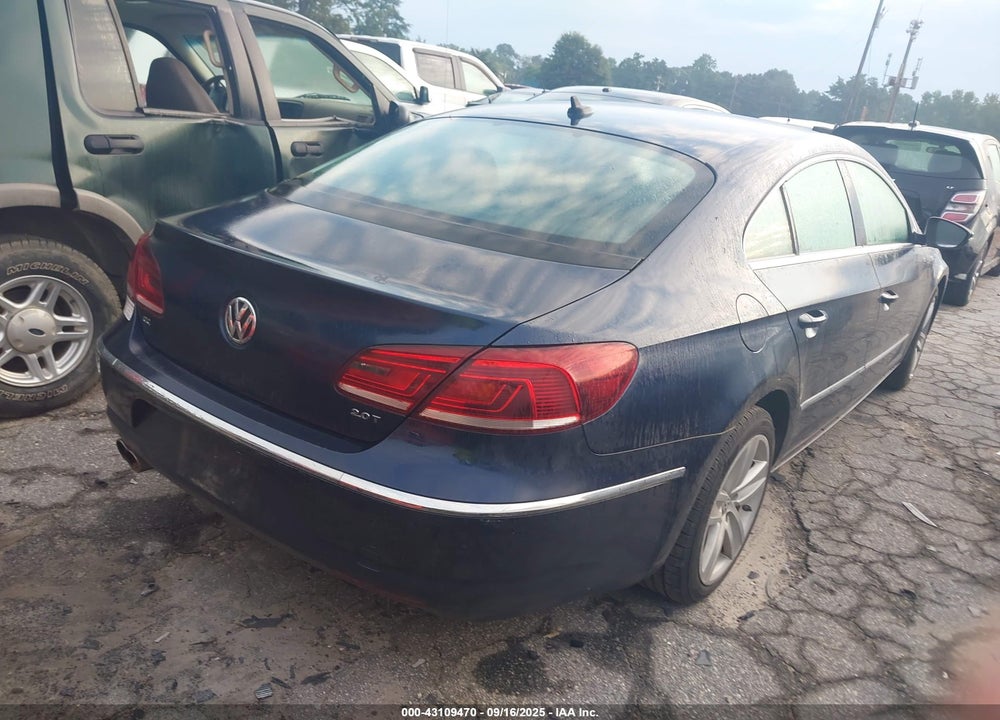 2013 VOLKSWAGEN CC VIN: WVWBP7AN2DE567150