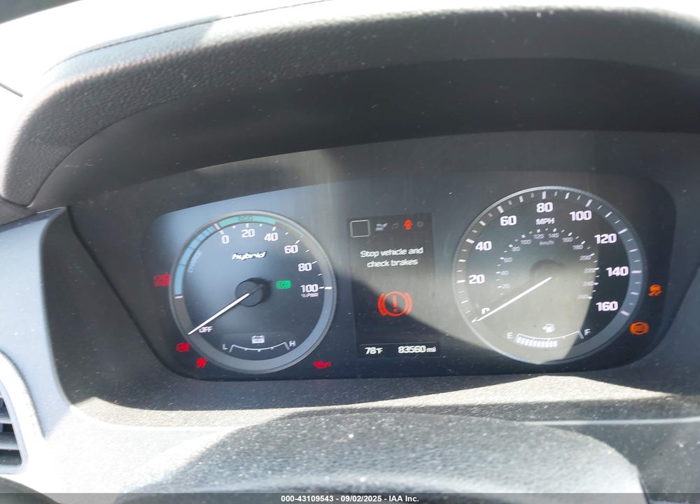 2017 HYUNDAI SONATA HYBRID VIN: KMHE24L34HA065433