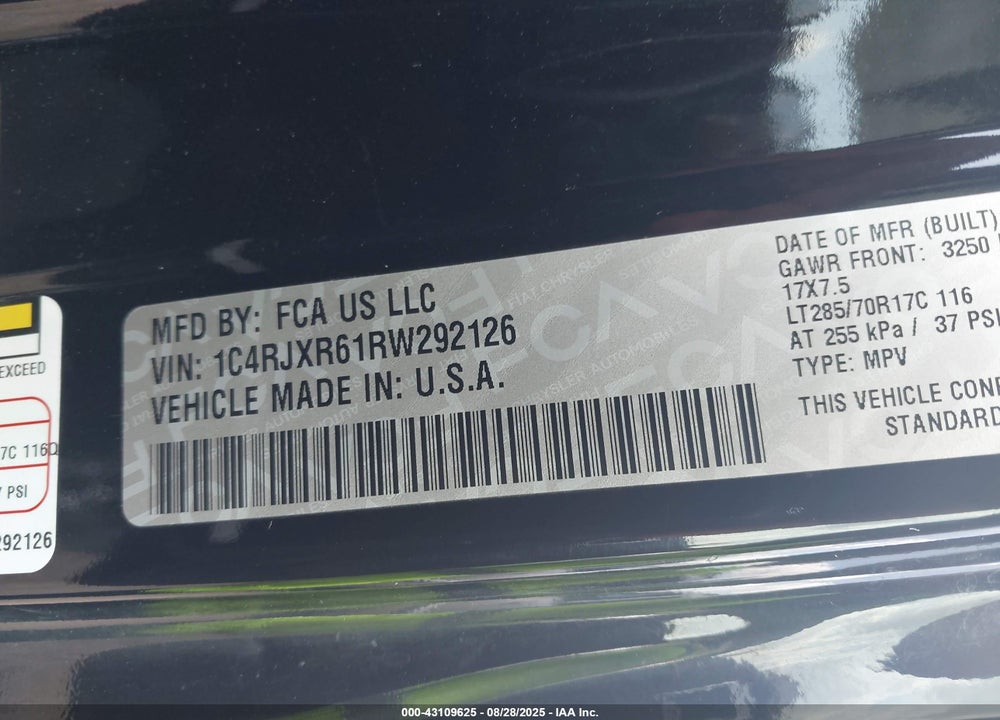 2024 JEEP WRANGLER / VIN: 1C4RJXR61RW292126