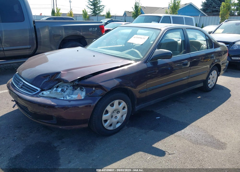 2000 HONDA CIVIC LX VIN: 1HGEJ6671YL065235