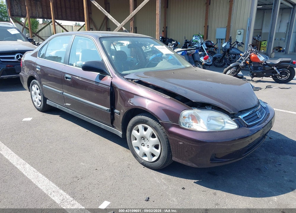 2000 HONDA CIVIC LX VIN: 1HGEJ6671YL065235