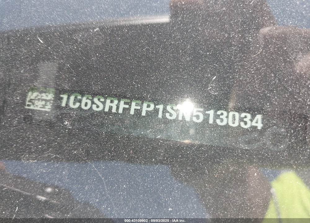 2025 RAM 1500 VIN: 1C6SRFFP1SN513034