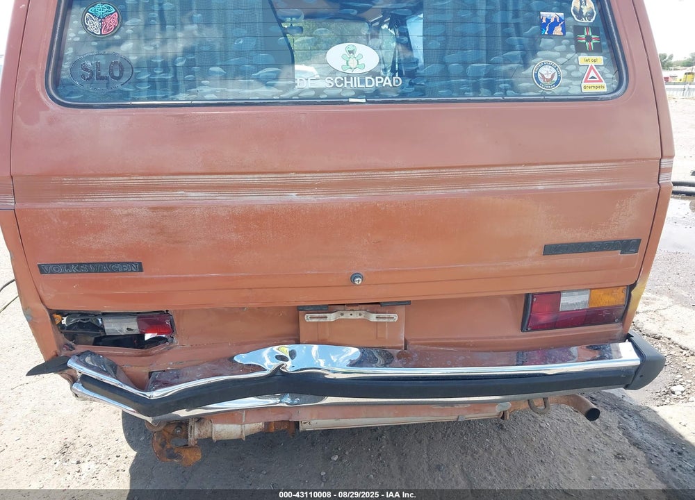 1982 VOLKSWAGEN VANAGON CAMPMOBILE VIN: WV2ZA0259CH054420