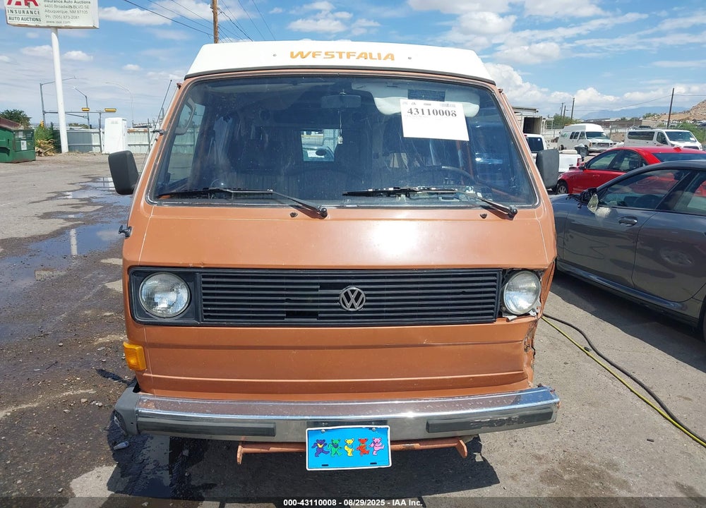 1982 VOLKSWAGEN VANAGON CAMPMOBILE VIN: WV2ZA0259CH054420