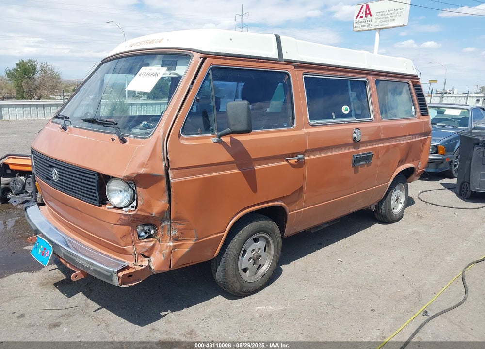 1982 VOLKSWAGEN VANAGON CAMPMOBILE VIN: WV2ZA0259CH054420