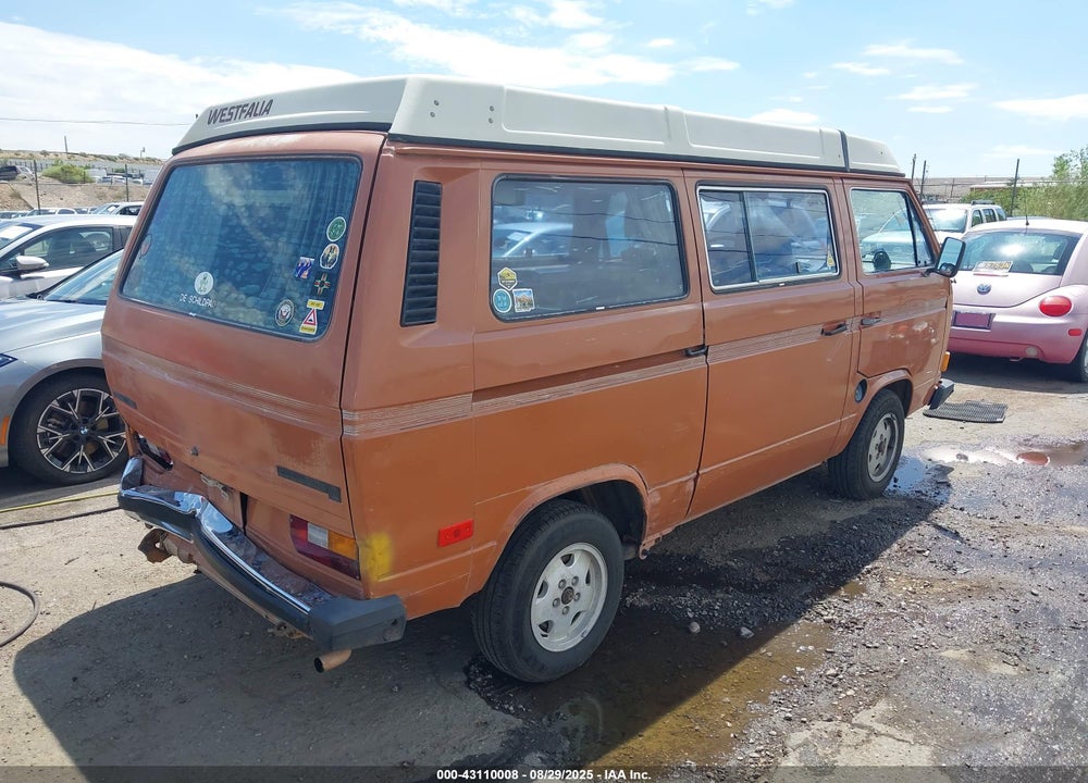 1982 VOLKSWAGEN VANAGON CAMPMOBILE VIN: WV2ZA0259CH054420