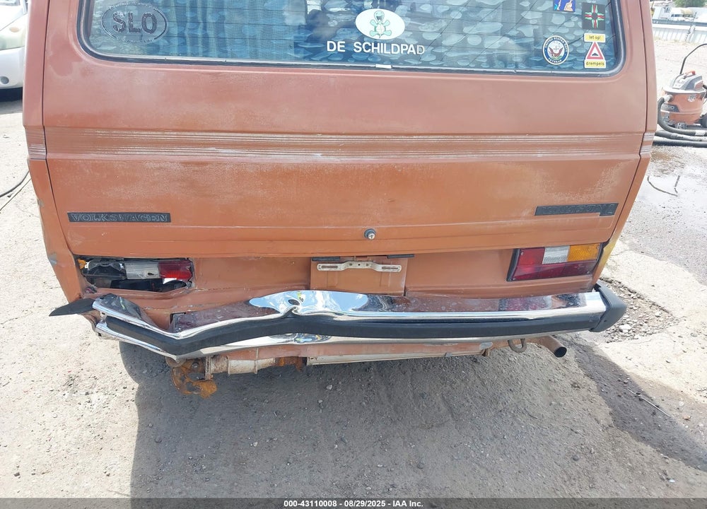 1982 VOLKSWAGEN VANAGON CAMPMOBILE VIN: WV2ZA0259CH054420