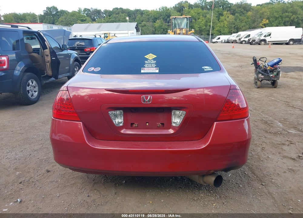 2007 HONDA ACCORD VIN: 1HGCM55357A185962