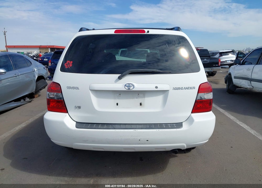 2006 TOYOTA HIGHLANDER VIN: JTEDP21A060104427
