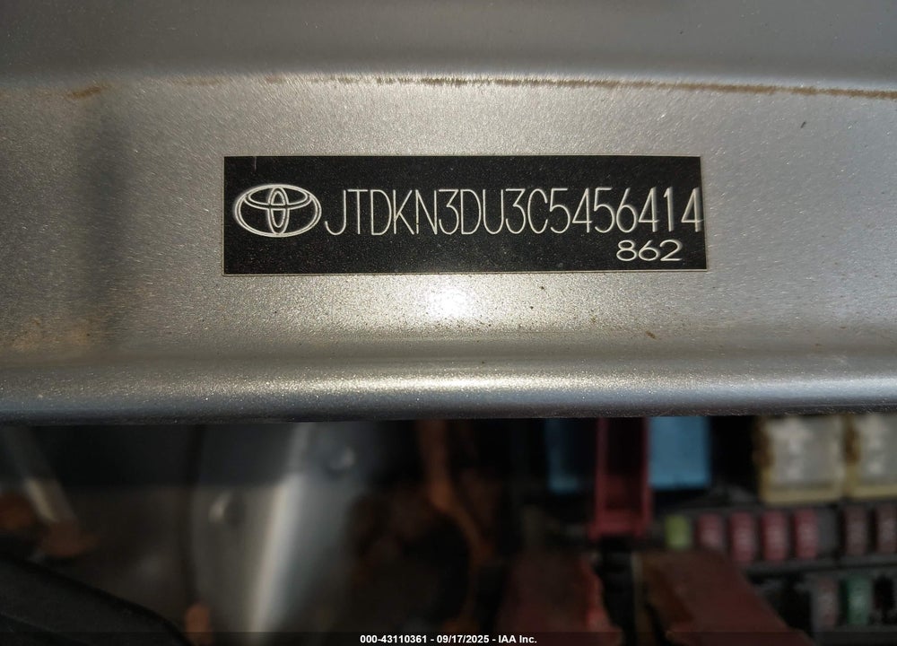 2012 TOYOTA PRIUS VIN: JTDKN3DU3C5456414