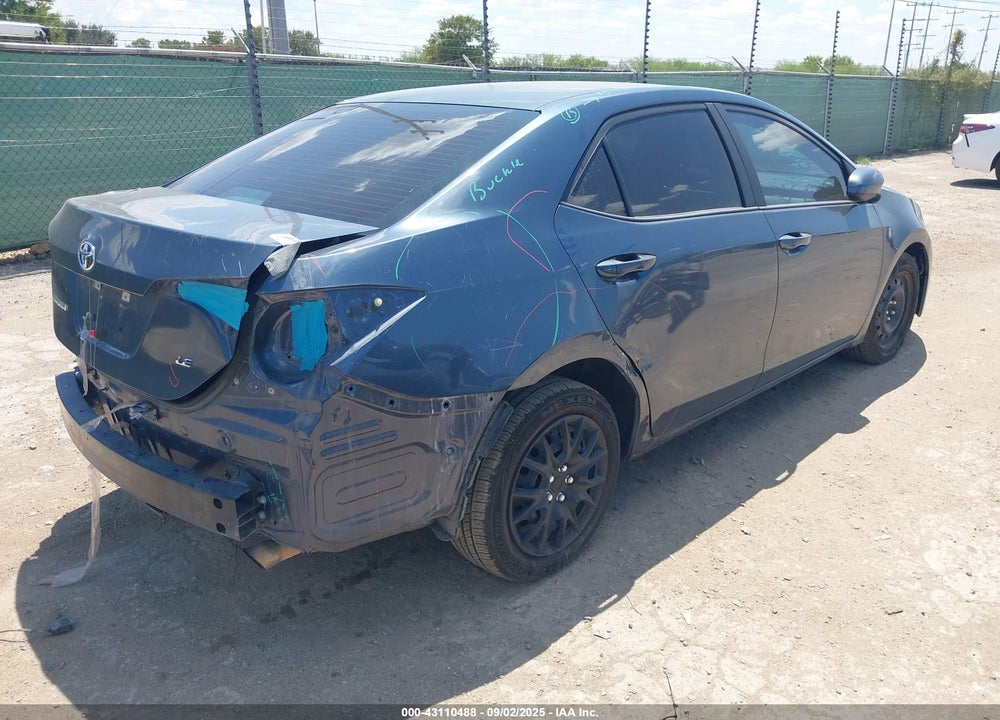 2018 TOYOTA COROLLA LE VIN: 5YFBURHE0JP781997