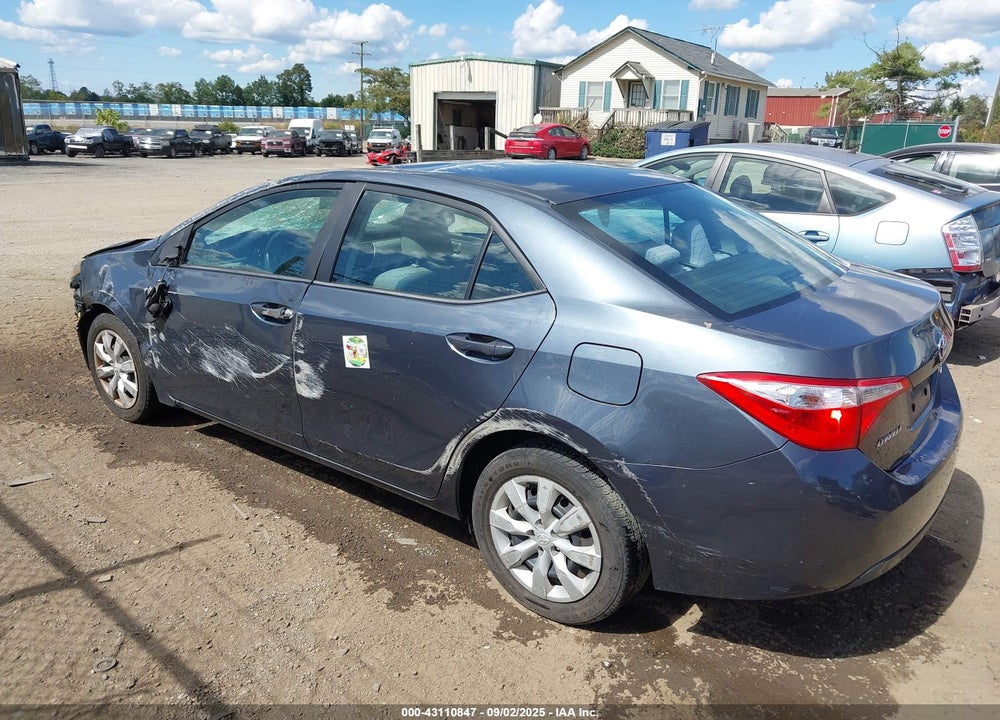 2015 TOYOTA COROLLA LE VIN: 2T1BURHEXFC292725