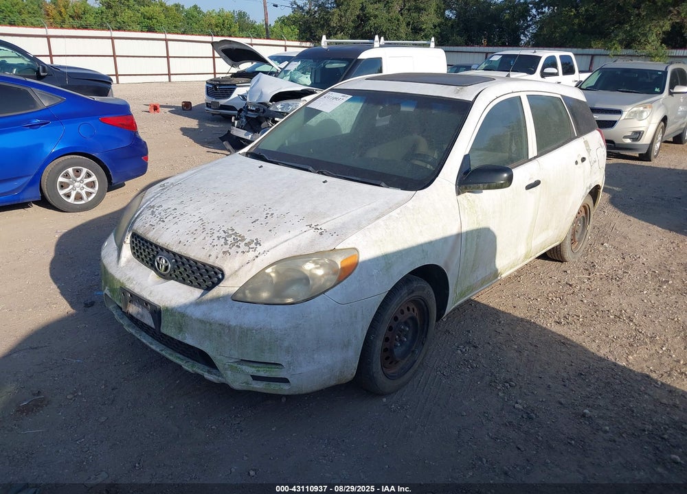 2003 TOYOTA MATRIX STANDARD VIN: 2T1KR32E13C047864
