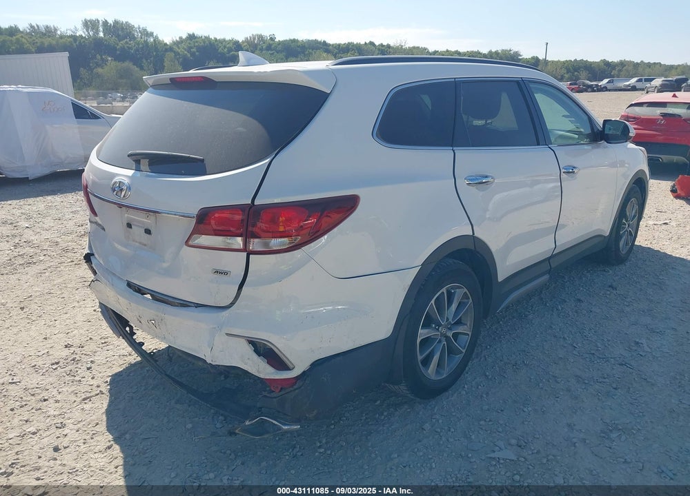 2017 HYUNDAI SANTA FE VIN: KM8SNDHF3HU224776