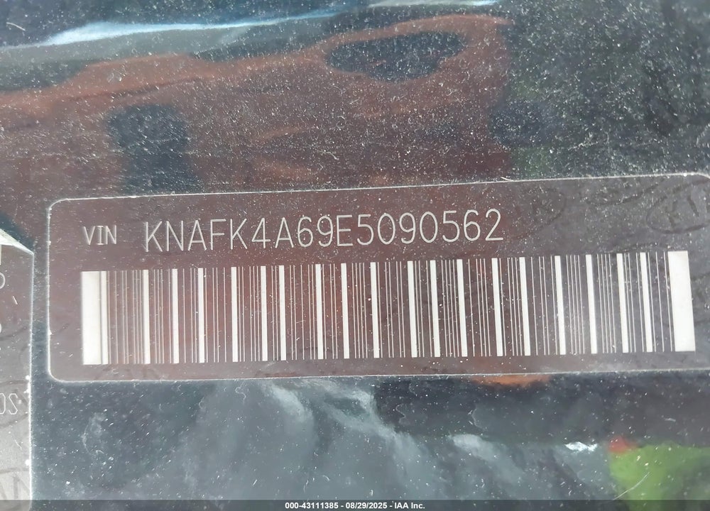 2014 KIA FORTE VIN: KNAFK4A69E5090562