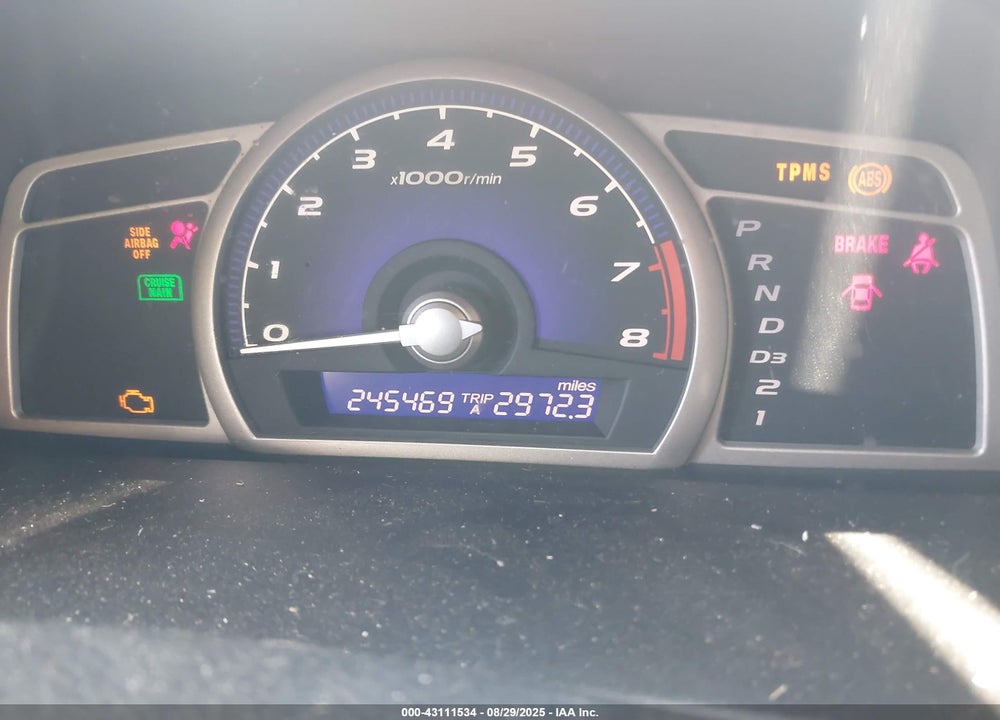 2008 HONDA CIVIC EX VIN: 1HGFA16848L048896
