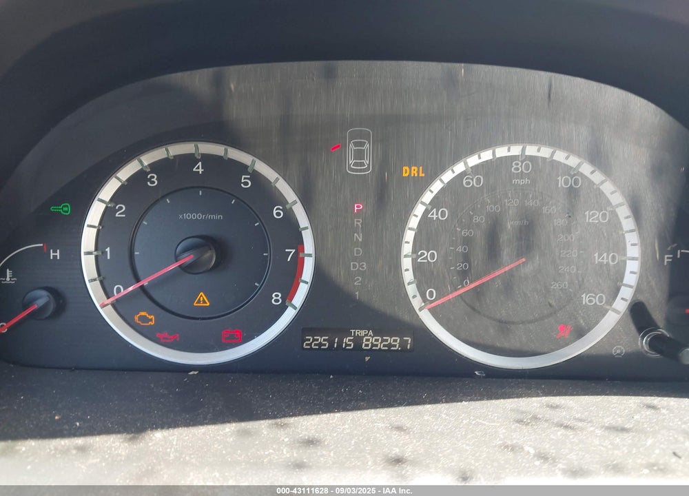 2008 HONDA ACCORD VIN: 1HGCP267X8A163657