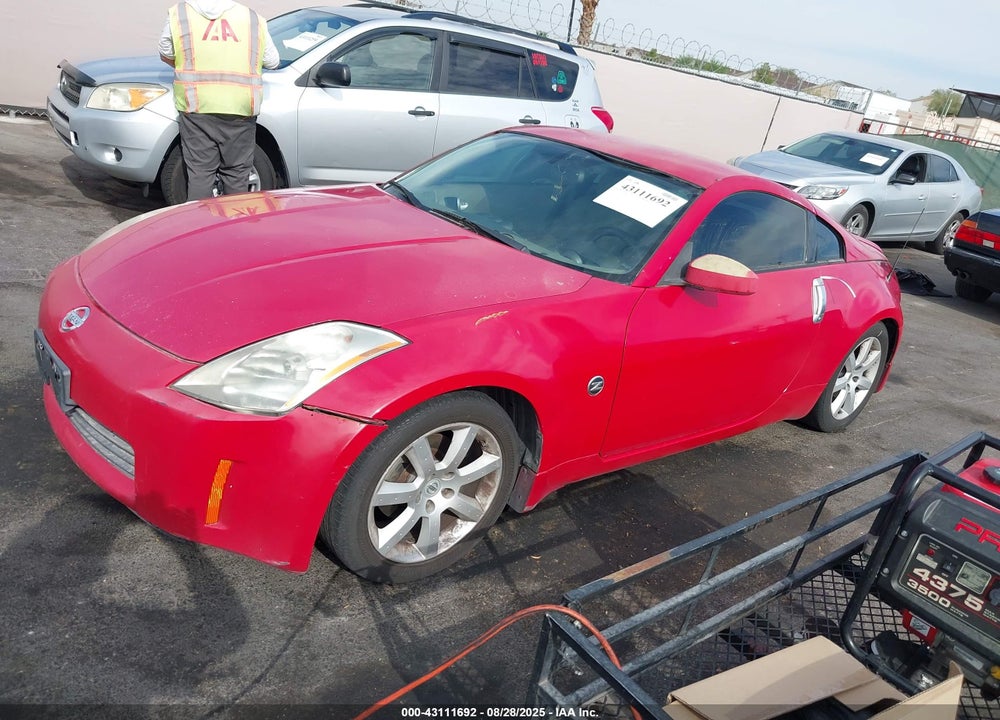 2003 NISSAN 350Z TOURING VIN: JN1AZ34D83T116108