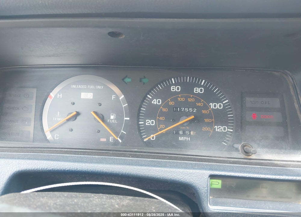 1987 TOYOTA CAMRY DLX VIN: JT2SV21E2H3074586