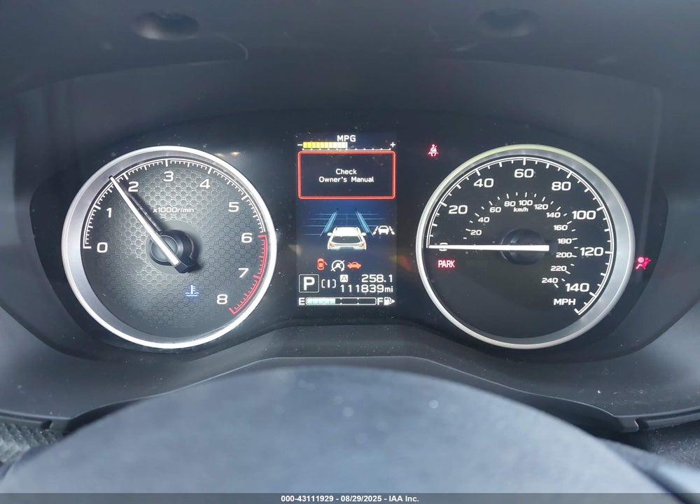 2019 SUBARU FORESTER VIN: JF2SKAEC6KH583837