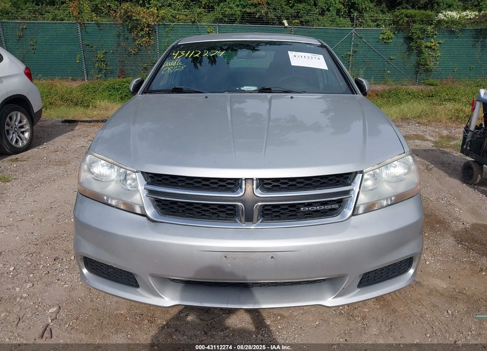 2012 DODGE AVENGER VIN: 1C3CDZCB3CN161778