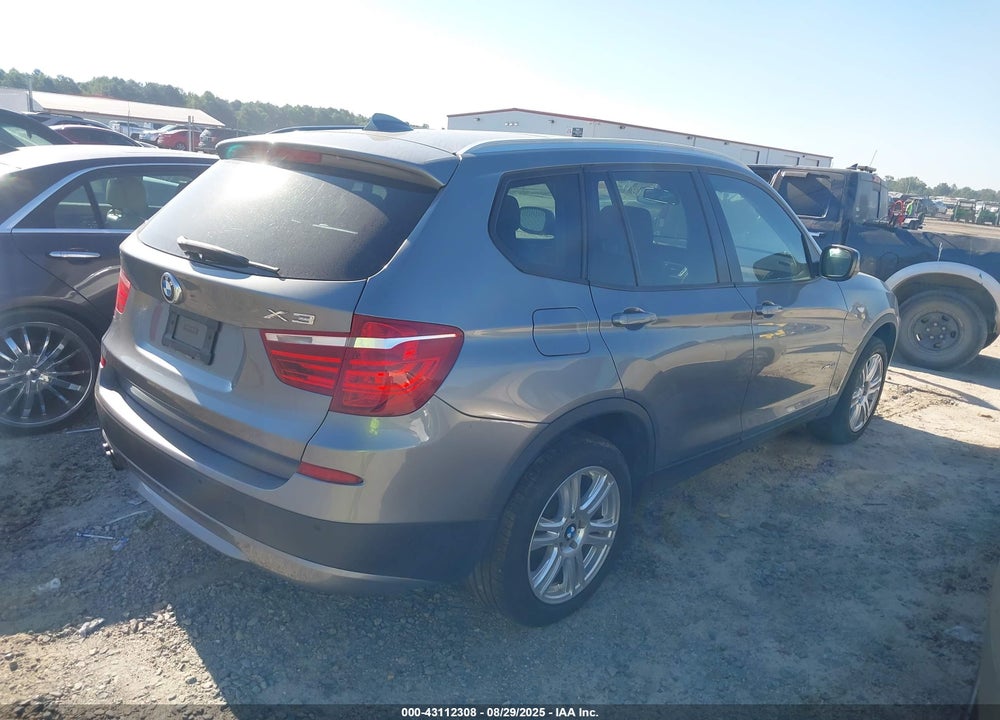 2013 BMW X3 XDRIVE28I VIN: 5UXWX9C58D0D00877