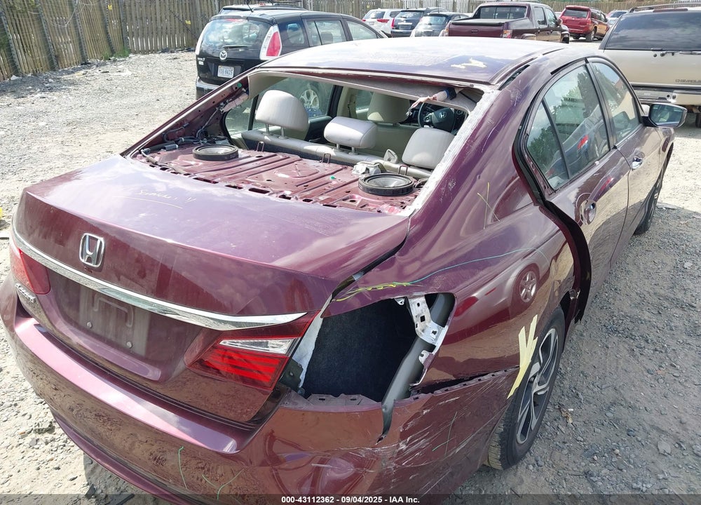 2016 HONDA ACCORD VIN: 1HGCR2F31GA105135