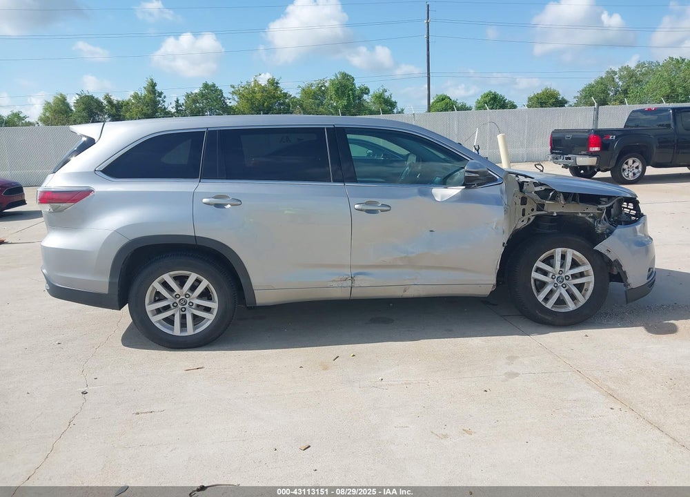 2016 TOYOTA HIGHLANDER VIN: 5TDZKRFHXGS179030