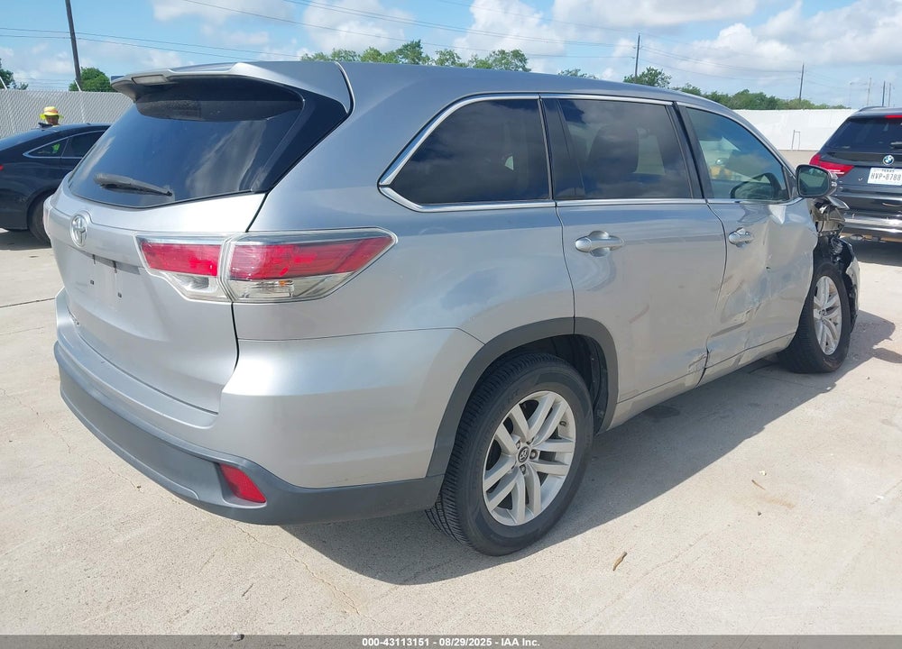 2016 TOYOTA HIGHLANDER VIN: 5TDZKRFHXGS179030