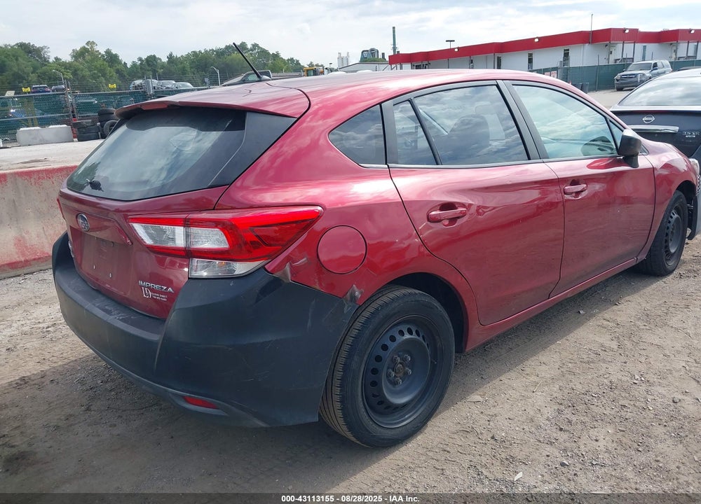 2019 SUBARU IMPREZA VIN: 4S3GTAA6XK3739280