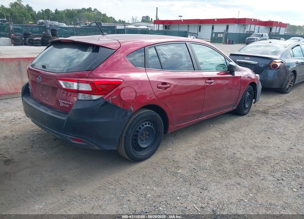 2019 SUBARU IMPREZA VIN: 4S3GTAA6XK3739280