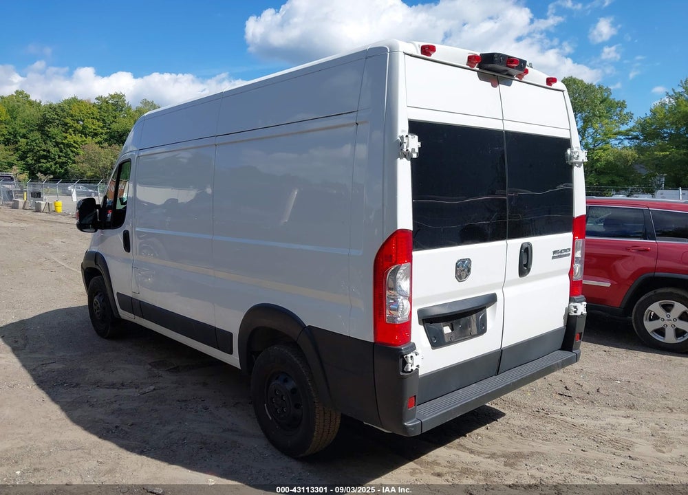 2023 RAM PROMASTER 1500 HIGH ROOF 136 WB VIN: 3C6LRVBG6PE566859