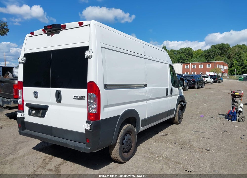 2023 RAM PROMASTER 1500 HIGH ROOF 136 WB VIN: 3C6LRVBG6PE566859