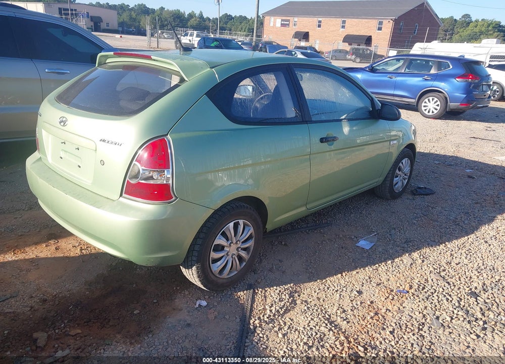 2008 HYUNDAI ACCENT GS VIN: KMHCM36C18U095530