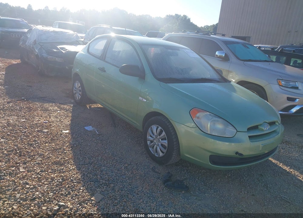 2008 HYUNDAI ACCENT GS VIN: KMHCM36C18U095530