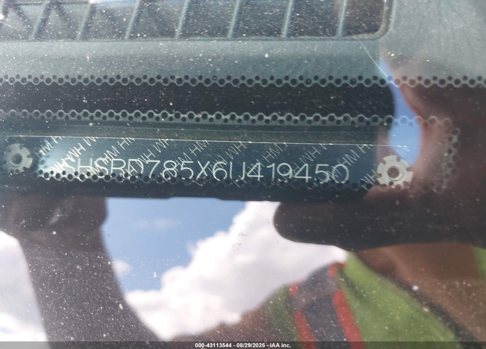 2006 HONDA CR-V LX VIN: SHSRD785X6U419450