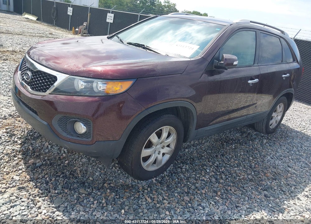 2012 KIA SORENTO LX VIN: 5XYKT3A61CG198588