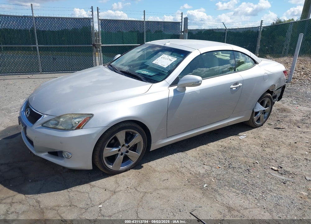 2010 LEXUS IS 250C VIN: JTHFF2C27A2511503