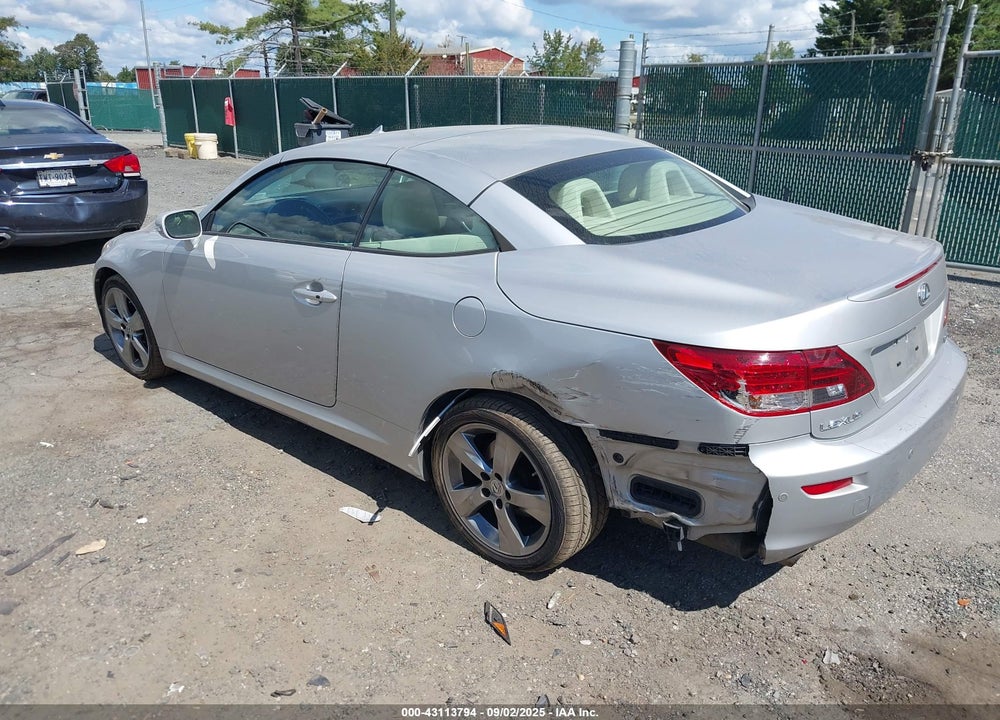 2010 LEXUS IS 250C VIN: JTHFF2C27A2511503