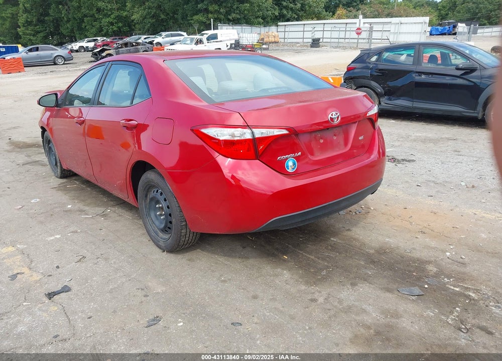 2015 TOYOTA COROLLA VIN: 2T1BURHE6FC478438