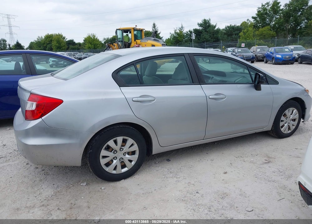 2012 HONDA CIVIC VIN: 19XFB2F55CE023370