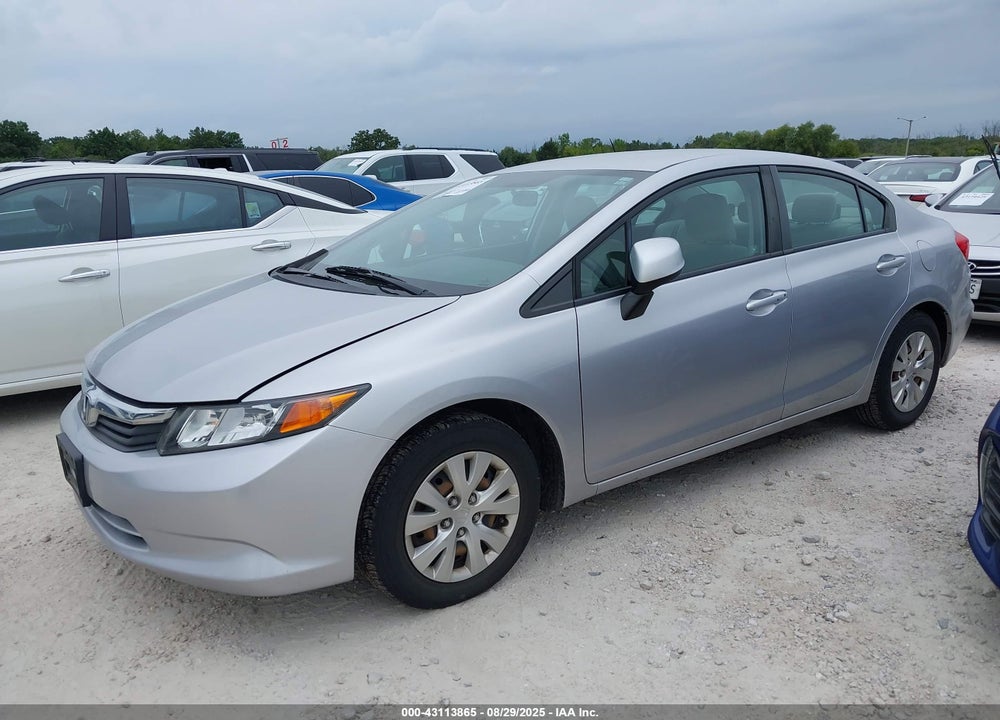 2012 HONDA CIVIC VIN: 19XFB2F55CE023370