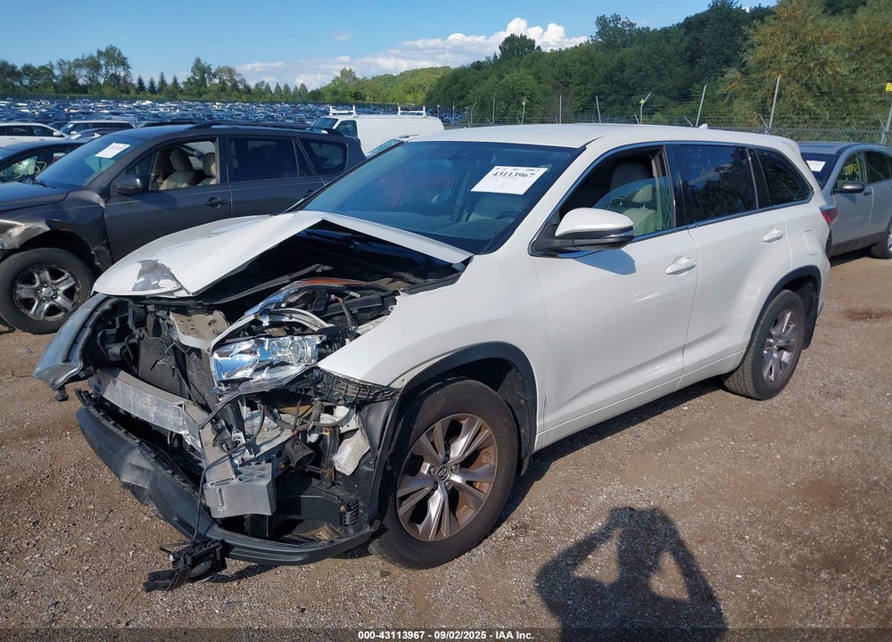 2016 TOYOTA HIGHLANDER LE PLUS V6 VIN: 5TDBKRFH0GS258398