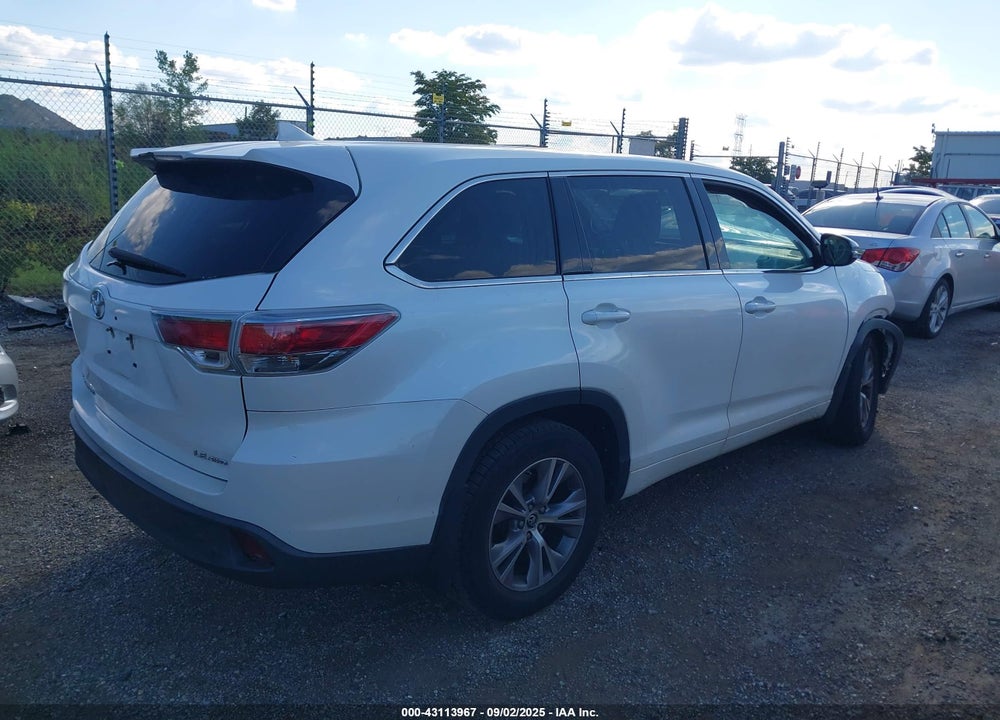 2016 TOYOTA HIGHLANDER LE PLUS V6 VIN: 5TDBKRFH0GS258398