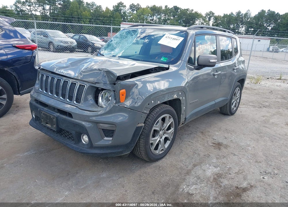 2019 JEEP RENEGADE LIMITED FWD VIN: ZACNJAD13KPK38575