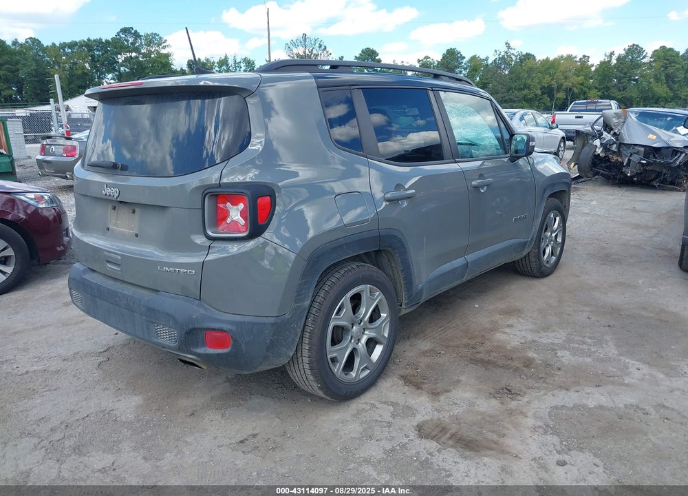2019 JEEP RENEGADE LIMITED FWD VIN: ZACNJAD13KPK38575