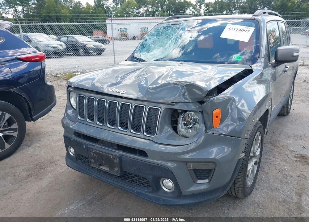 2019 JEEP RENEGADE LIMITED FWD VIN: ZACNJAD13KPK38575