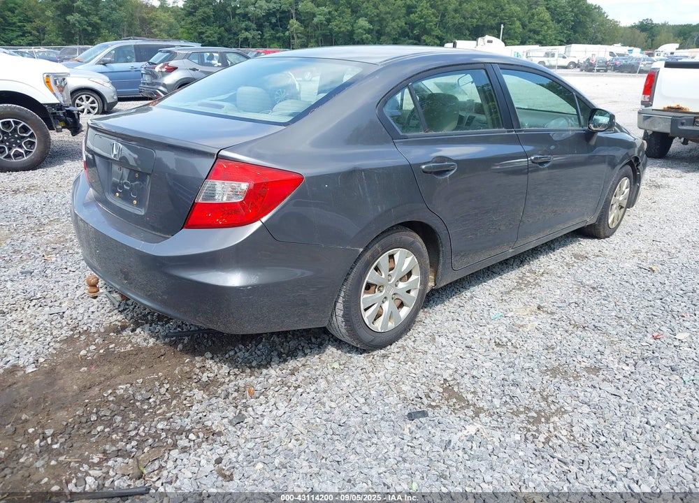 2012 HONDA CIVIC VIN: 2HGFB2F58CH565195