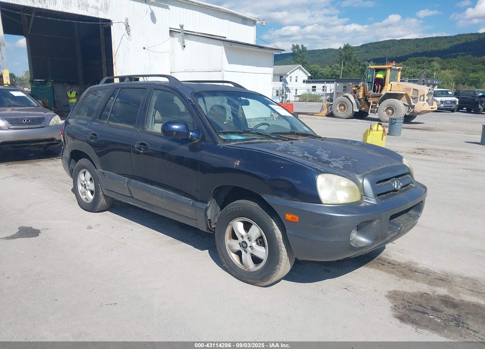 2005 HYUNDAI SANTA FE GLS VIN: KM8SC13D95U932911